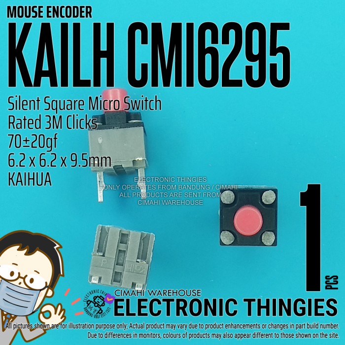 CMI6295 KAILH 9.5mm SILENT MICRO SWITCH MOUSE