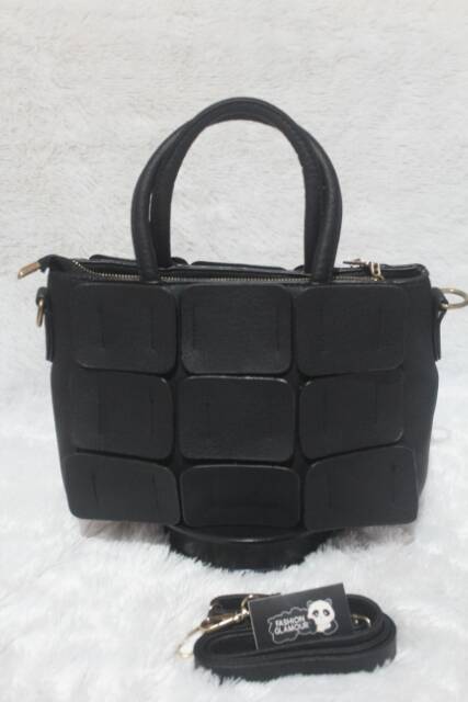 TAS IMPORT HAND BAG+SLING BAG WANITA KOREA ORIGINAL BLACK