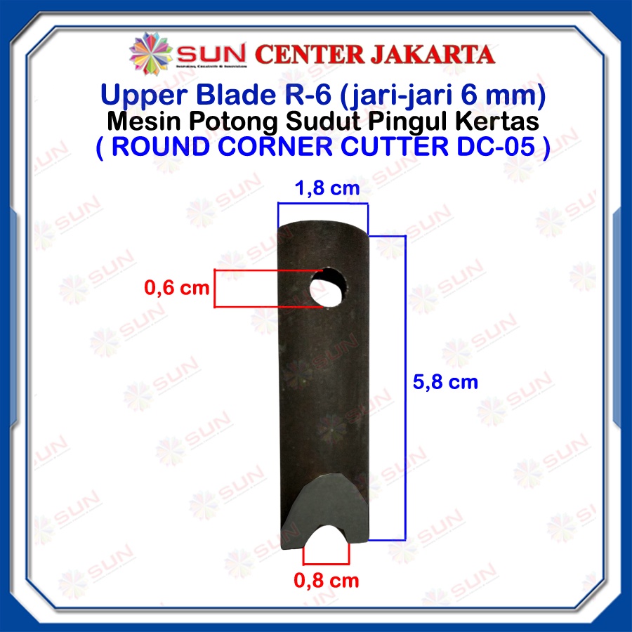 

Sparepart Mesin Pingul Huk Alat Potong Sudut Kertas 1 rim - Round Corner Cutter DC-05