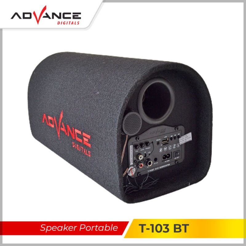 speaker bluetooth 8&quot; inch ac dc advance t103bt/ t 103 bt