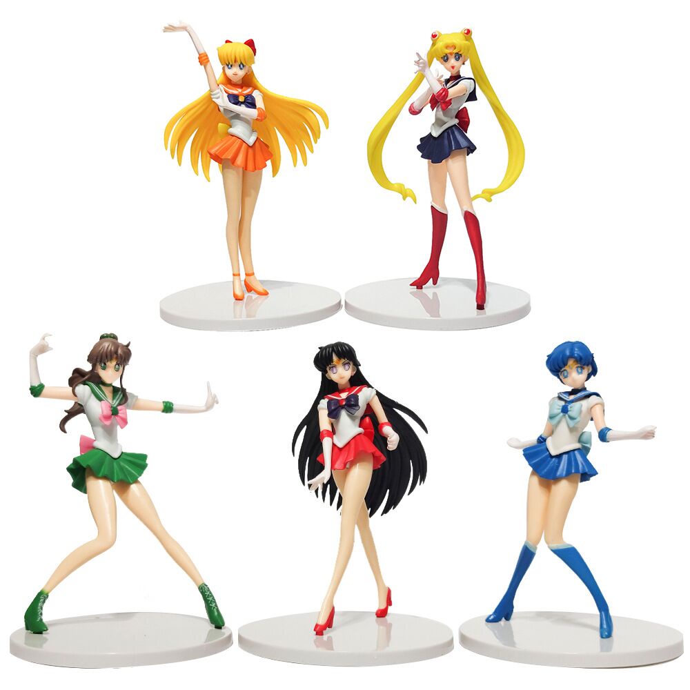 Action Figure Anime Sailor Moon Shui Bingyue Hare Fire Wild Lishui Ukuran 18cm Untuk Hadiah Anak Perempuan