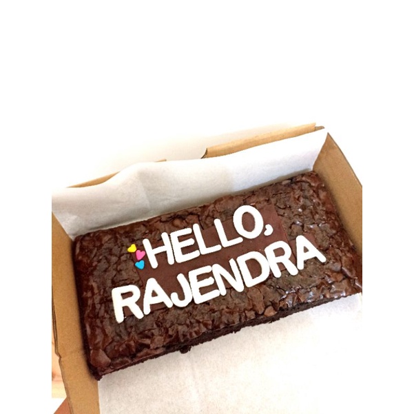 

Fudgy Brownies dgn tulisan (Small Size)