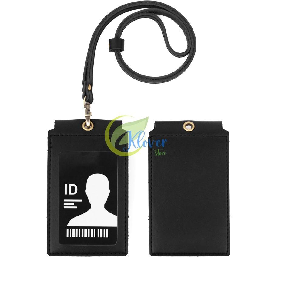 

Id Card Card Holder Front Kalung Holder Name Tag Kulit Souvenir ~