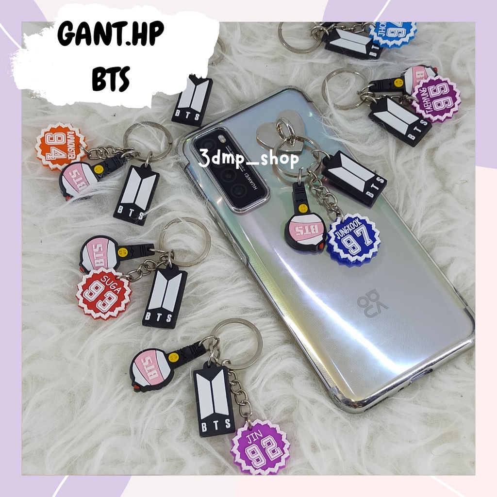 Gantungan Kunci Keychain BTS Ganci strap hp buckle hook holder jungkook taehyung jimin suga jhope rapmonster jin seokjin