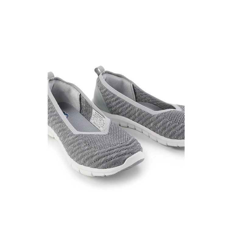 SEPATU SLIP ON WANITA HUSH PUPPIES ORIGINAL CASUAL BRANDED GREY HW07