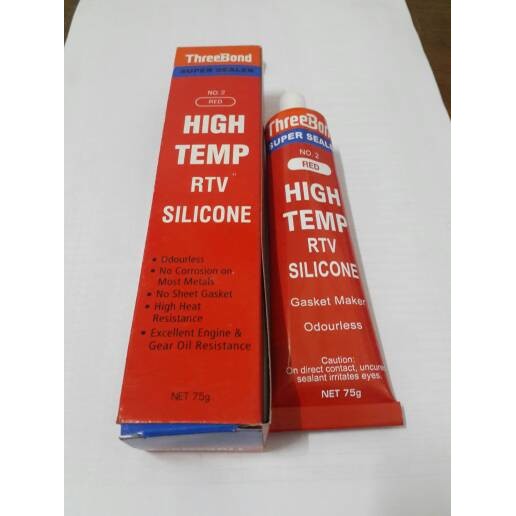 

three bond merah, lem sealant, silocone merah, 75 gram murah