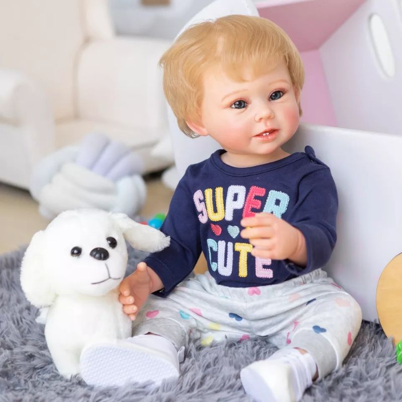 Ready New Seri Boneka Reborn Full Silikon Cowok Cewek Bisa Mandi 55cm lucu