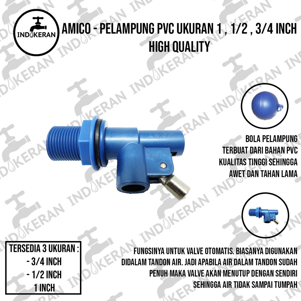 AMICO - Plampung PVC - 1/2, 3/4, 1 Inch - High Quality