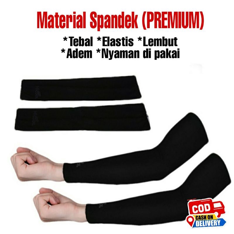 Manset Tangan Spandek Polos Selengan Bahan Spandek Premium