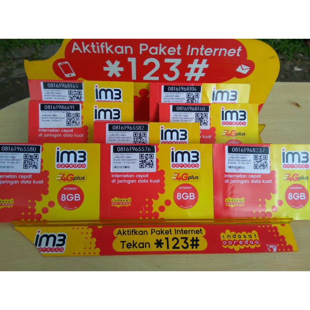 Kartu Perdana Paket Data Indosat (Unlimited/Freedom Combo/ Freedom Internet) Aktif Siap Pakai