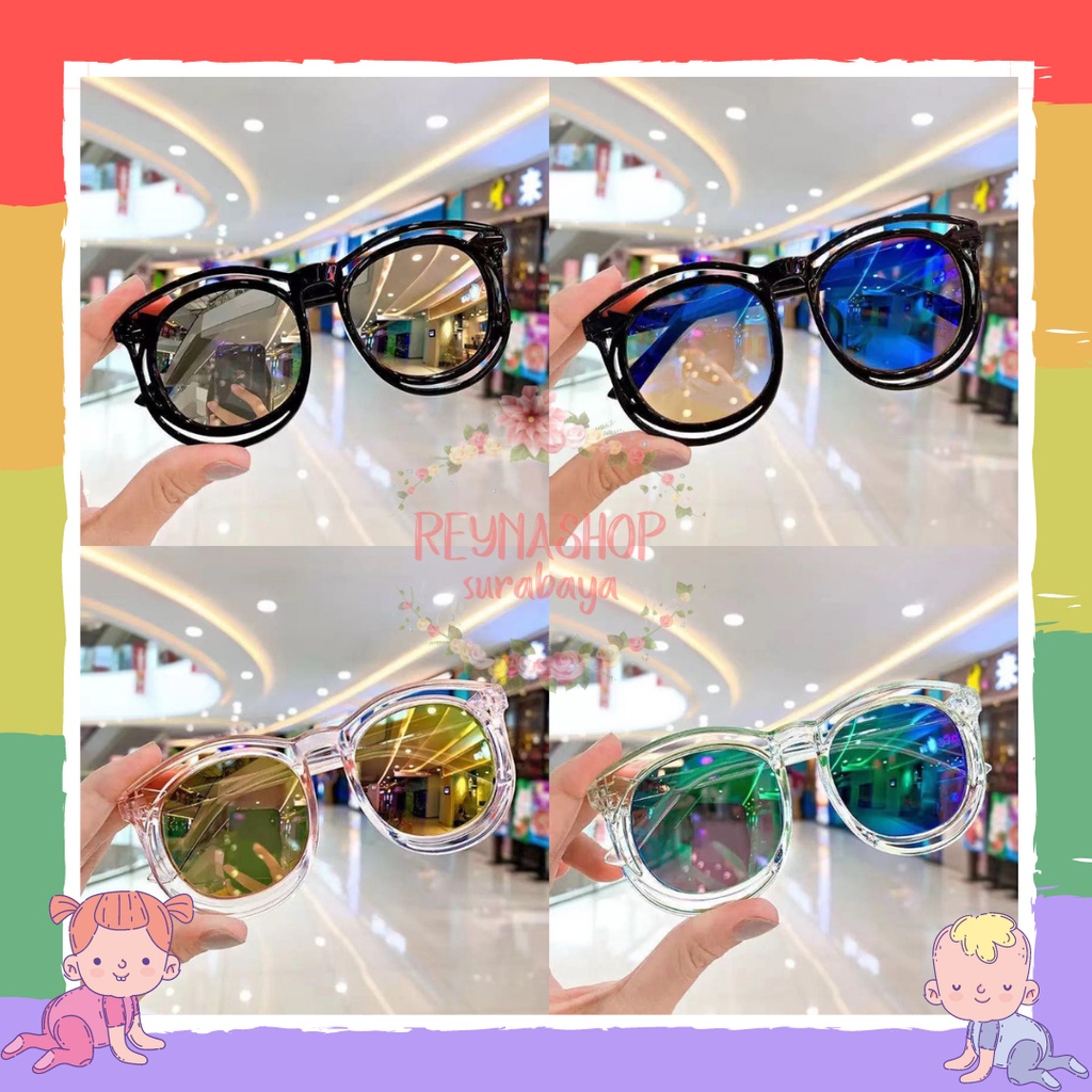 Kacamata Anak New Trend/Fashion Anak Terbaru Bulat New kacamata hitam High Quality Import Kacamata Fashion