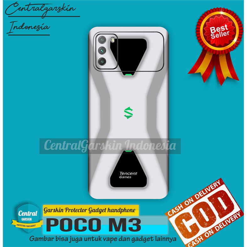 COD Garskin Xiaomi Poco M3 - blackshark [central garskin]