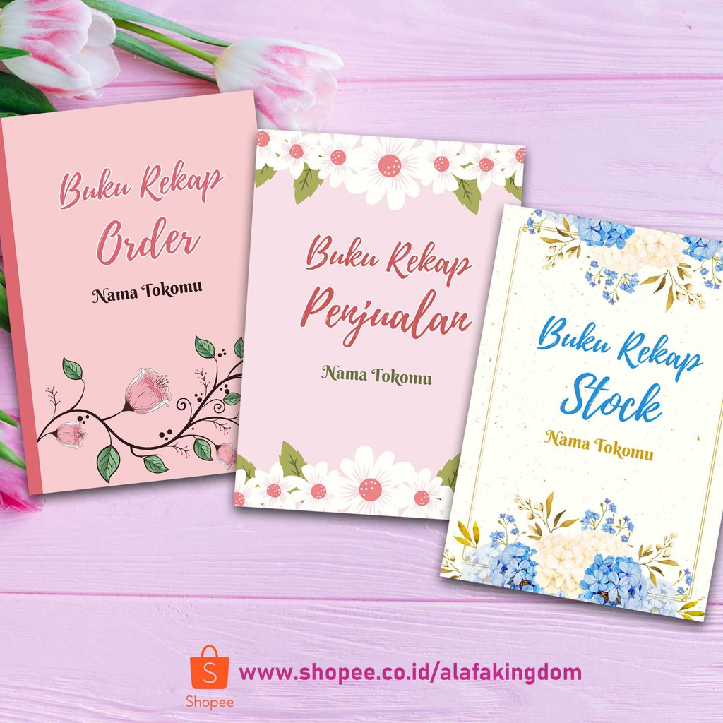 

AlafaKingdom 032-034 Buku Rekap Order Buku Catatan Penjualan Online Shop Buku Rekap Stock Buku Penjualan