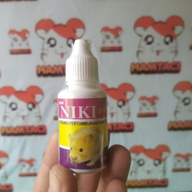 NIKIDROP 30ML MULTIVITAMIN PERTUMBUHAN HAMSTER/GERBIL/LANDAK/PETS