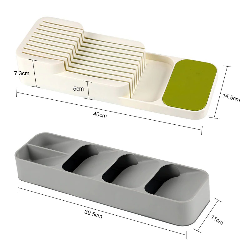 Hung Kai Rak Organizer Dapur Tempat Pisau Cutlery Knife Storage Box - PP23