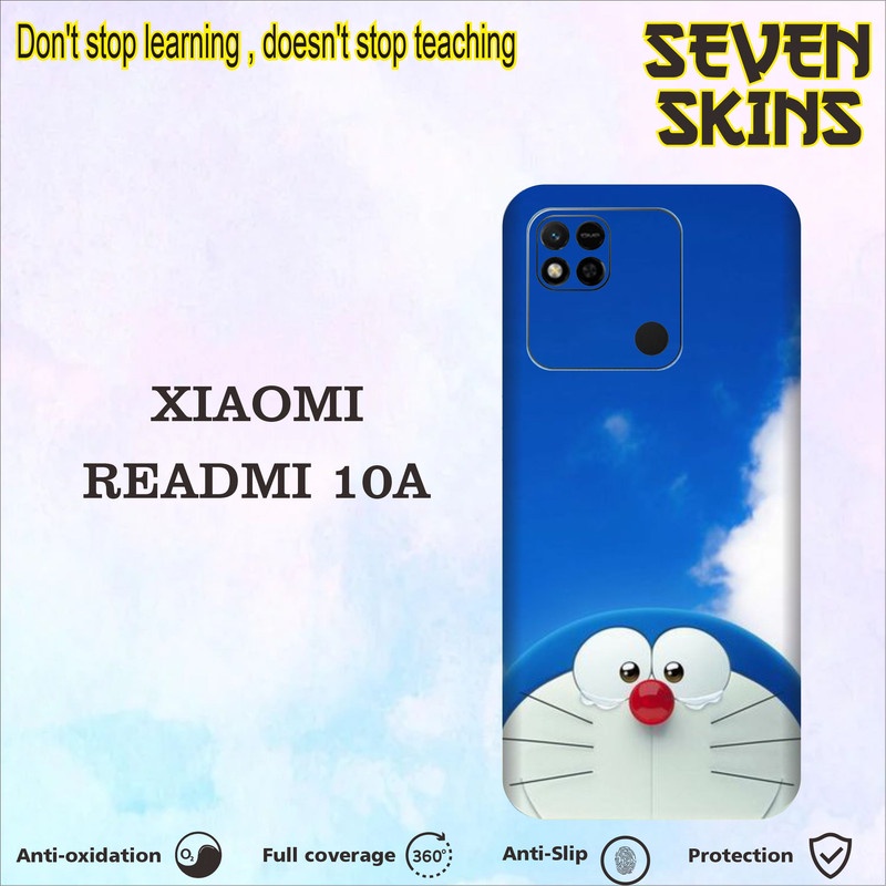 SKIN HANDPHONE DAPAT 2 PCS XIAOMI READMI 10A DORAEMON