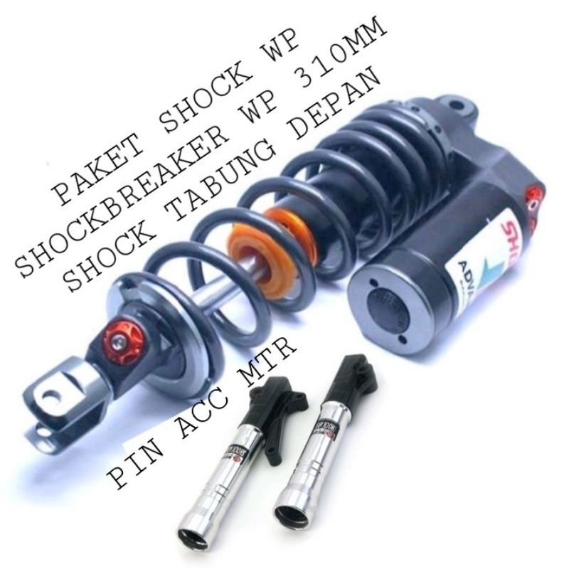 Paket variasi motor Shockbreaker Depan + Belakang Untuk Motor Beat/mio/Vario110/ukuran shock 310mm