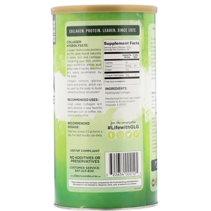 Jual NEW Great Lakes Gelatin Co Collagen Hydrolysate Collagen Joint