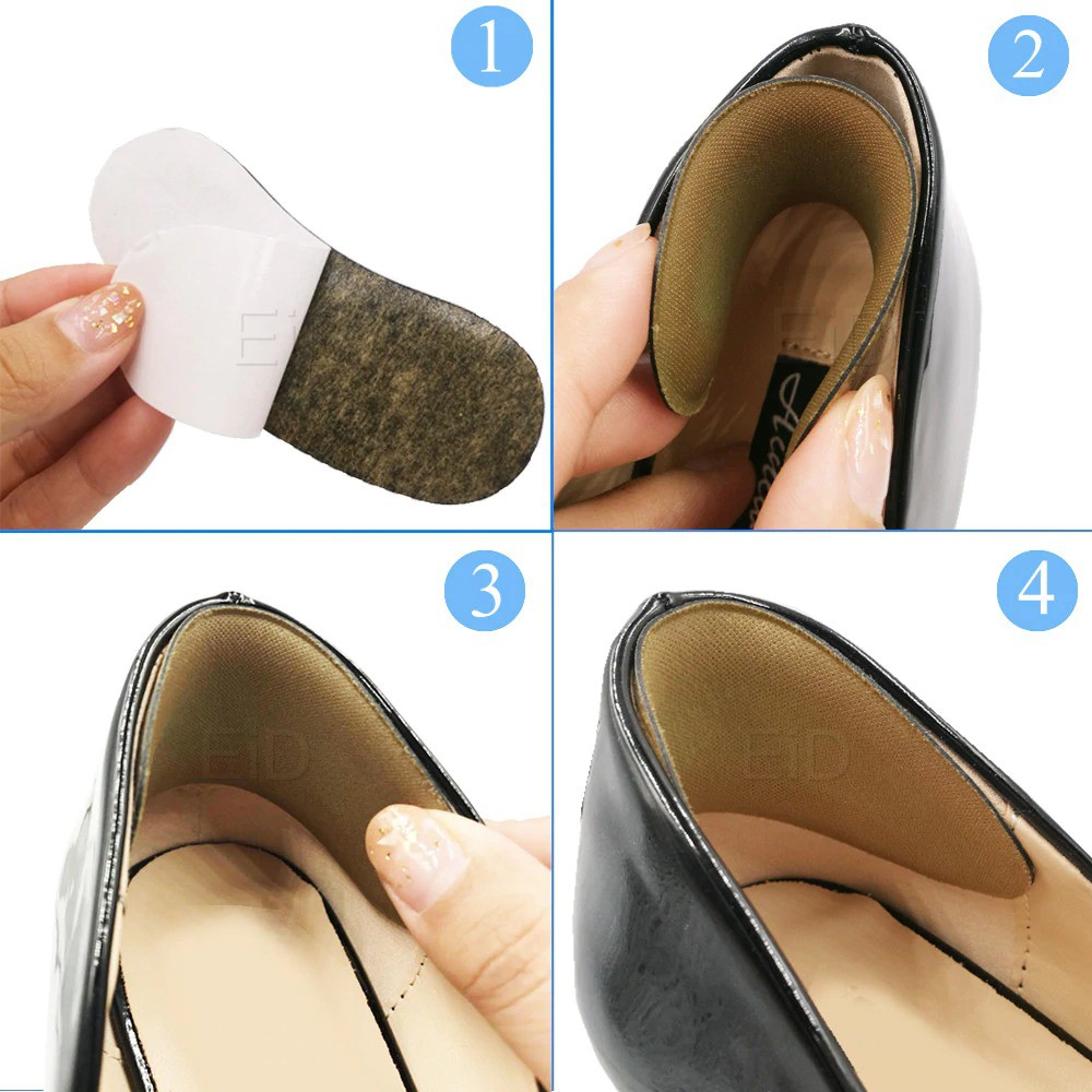 Insole Pelindung Tumit Anti Lecet Bantalan Tumit Belakang Sepatu Shoe Pad 1 Pasang