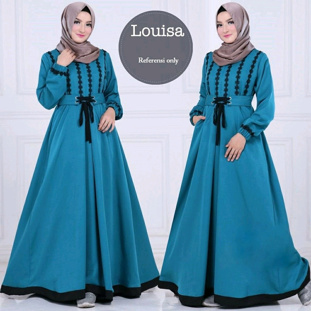 LOUISA DRESS BALOTELLI gamis syari Busana muslim wanita-TOSKA