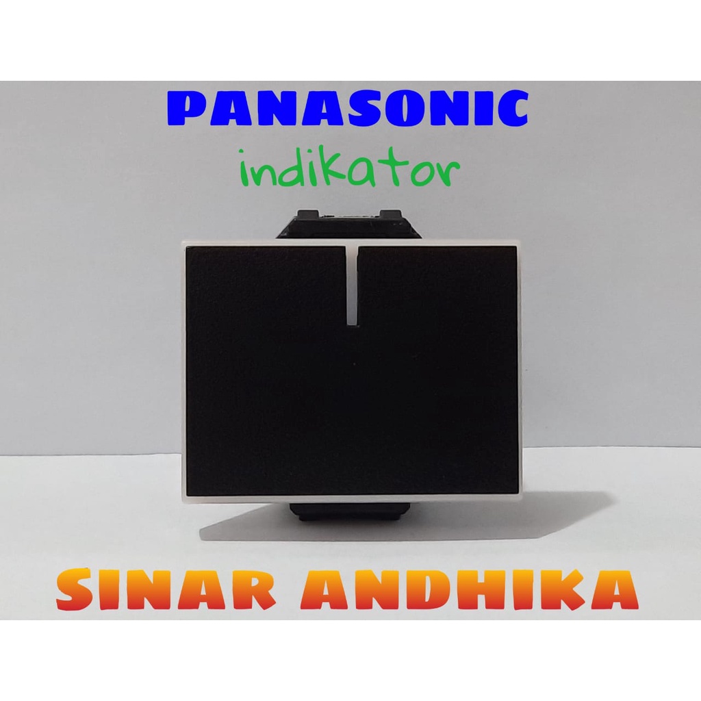 MATA SAKLAR LEBAR 2 ARAH INDIKATOR HITAM STYLE E PANASONIC WESJ 5582B