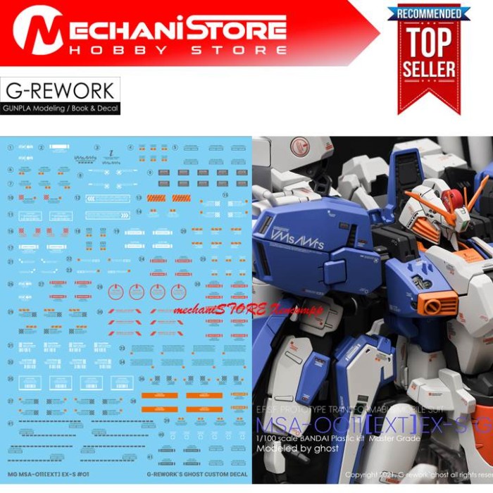 WATER DECAL MG EX-S GUNDAM by G-REWORK