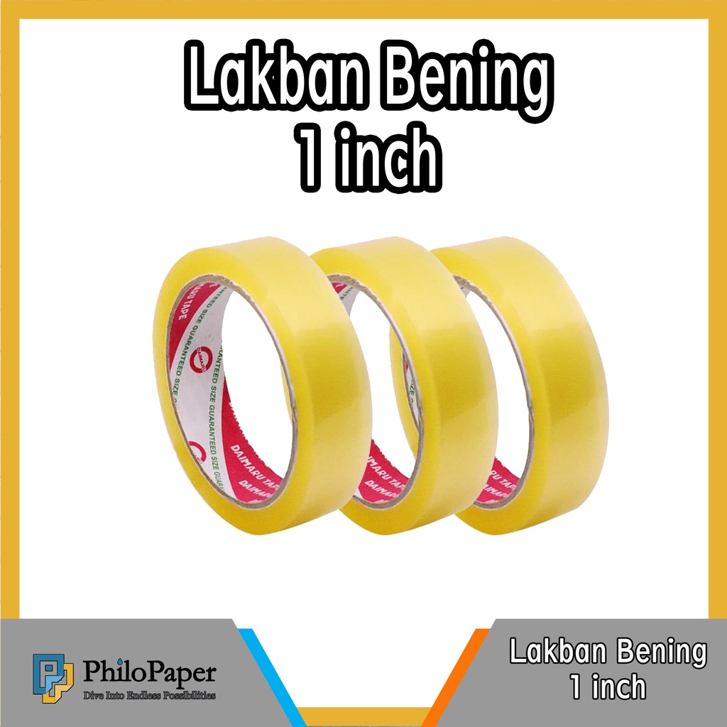 

ATK ~ Lakban Bening 1 inch [1PCS]