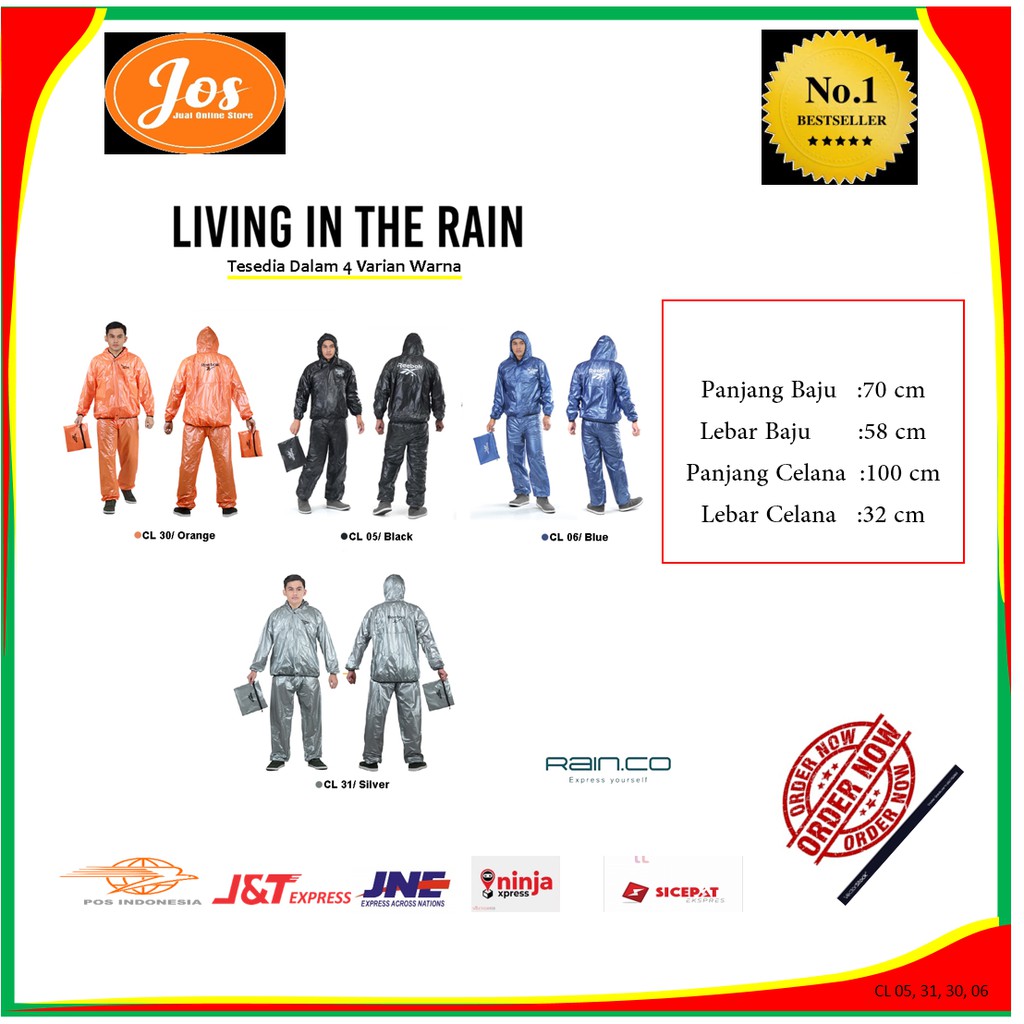JAS HUJAN PRIA WANITA MANTEL TEBAL JAS HUJAN SETELAN JAKET CELANA JAS HUJAN ANTI REMBES