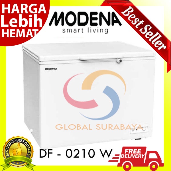 DOMO BY MODENA CHEST FREEZER TYPE DF 0210 W - FREEZER BOX