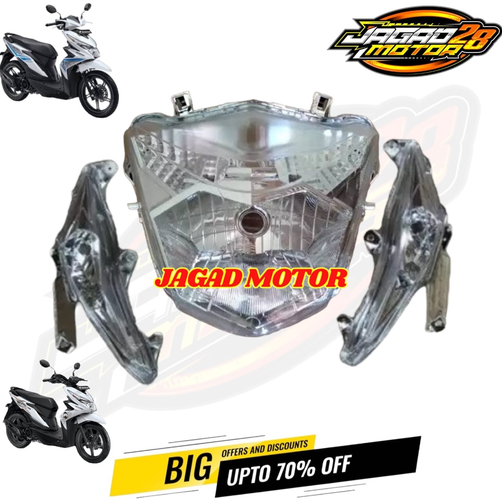 Lampu Depan Plus Sen Sein Depan Beat New Esp Beat Street 2016 2017 2018 2019 / Reflektor Lampu Depan Set Sen Sein Depan Beat New Esp Beat Street 2016 2017 2018 2019