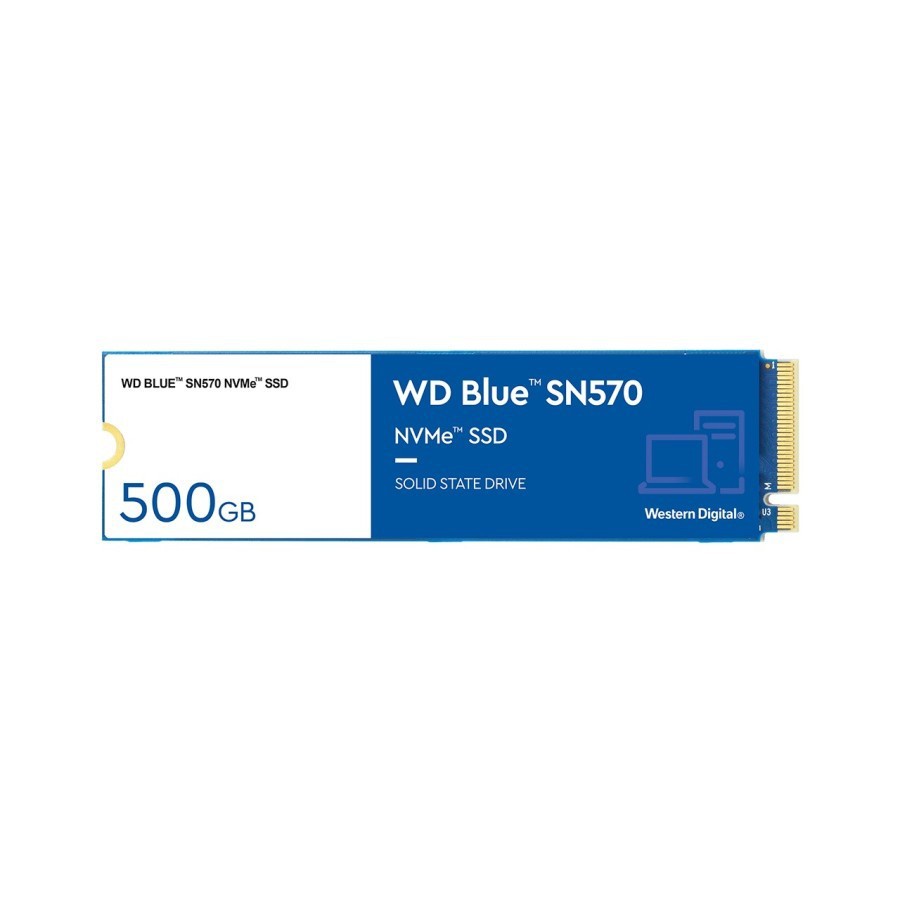 SSD WD BLUE 500GB M.2 SN570 NVMe GEN3 - WD Blue NVMe M.2 SN570 500GB