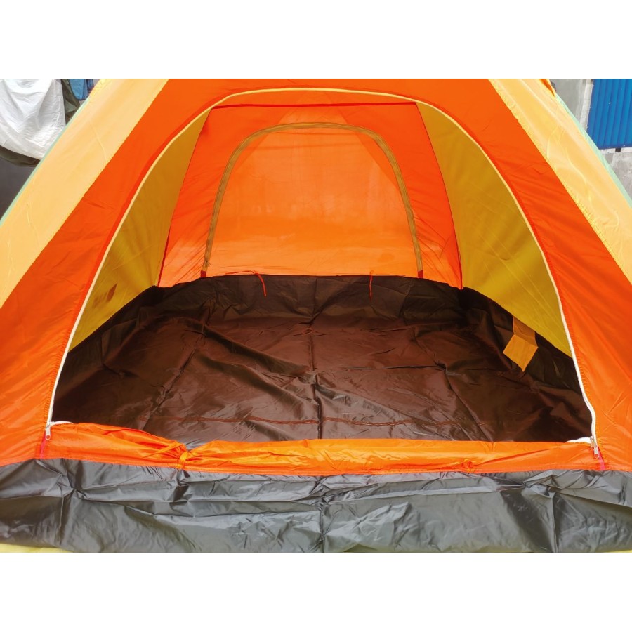 Tenda Double Layer Kapasitas 4 person Tenda Camping Zebra