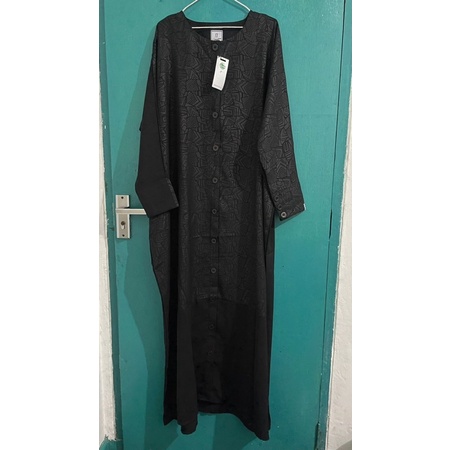 HUDA EMBOSS XL BLACK - ELMADINA ABAYA
