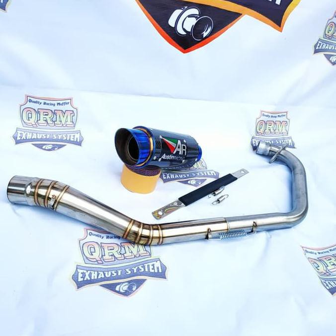 Knalpot Racing AUSTIN RACING Carbon SATRIA FU - MX KING - SONIC - R15 Promo