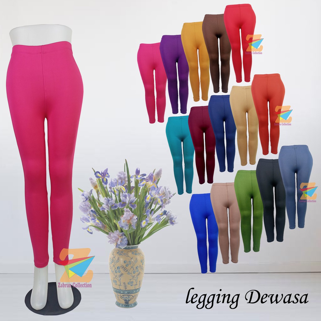 Pilih Warna Leging Dewasa/Legging Panjang (HARGA GROSIR)/COD bisa bayar Di tempat