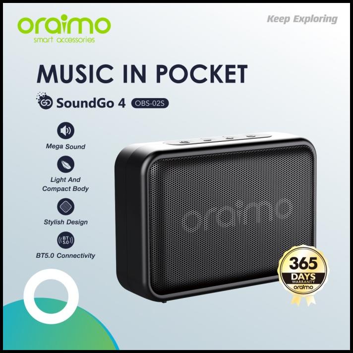 Oraimo Soundgo 4 Ultra-Portable Wireless Bluetooth Speaker Obs-02S