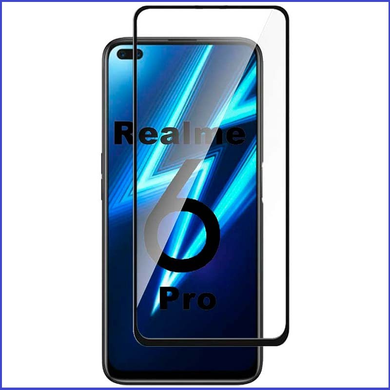 Tempered Glass Full 9D For Oppo Realme 6 Pro Full Layar