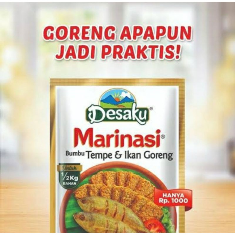 Desaku Marinasi Bumbu Ikan Tempe Goreng 15gr renceng isi 12