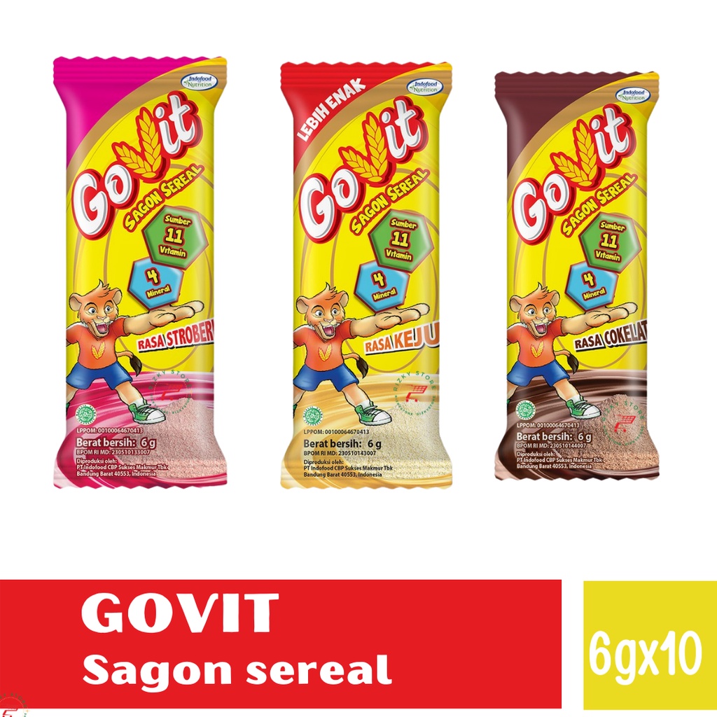 GOVIT Sagon sereal 6g isi 10 pcs 3 Varian