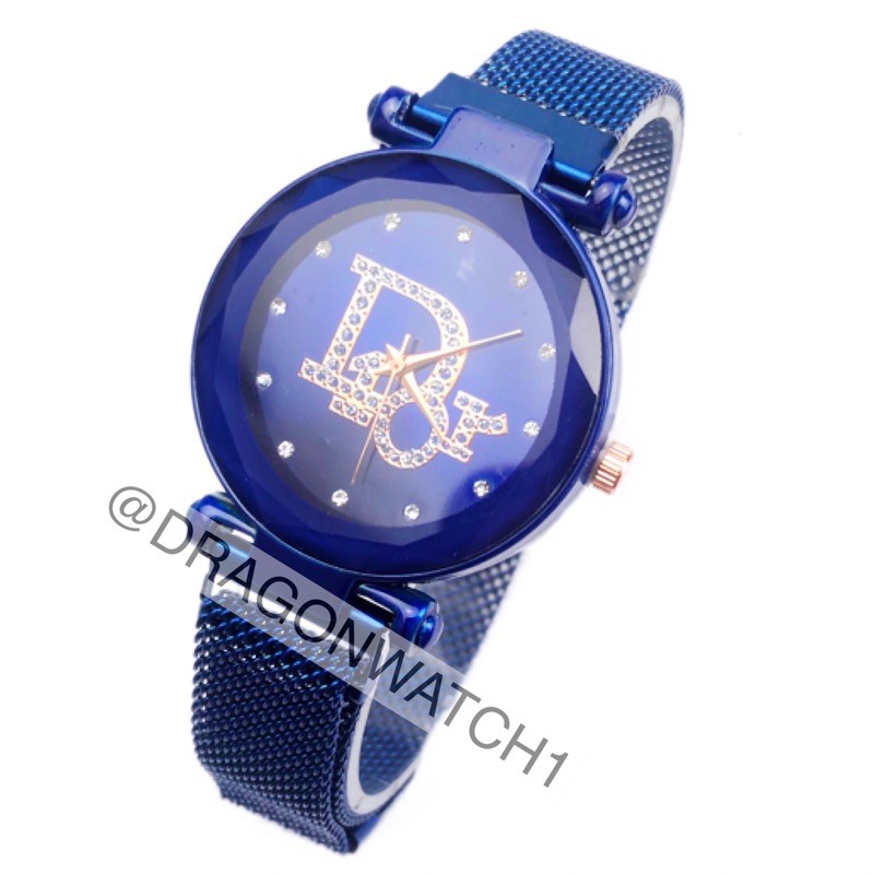 ［ready stok］Jam tangan magnet Rantai wanita rantai pasir s1001-Biru-1