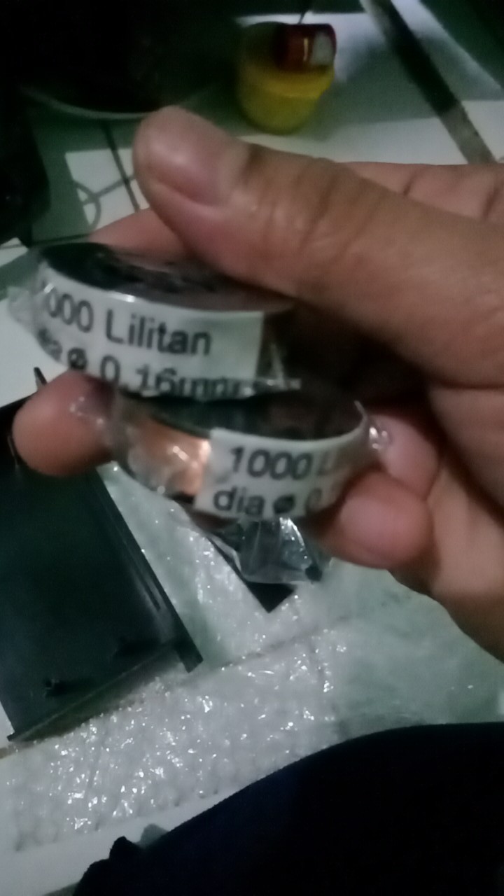 Kawat Tembaga Emael Diameter 0.16mm Awg34 Japan 1000 Lilitan Bishele88 Kualitas Baik