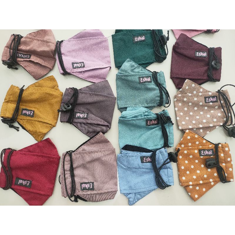 Masker Eshal/Masker Stopper 3D/Readystock