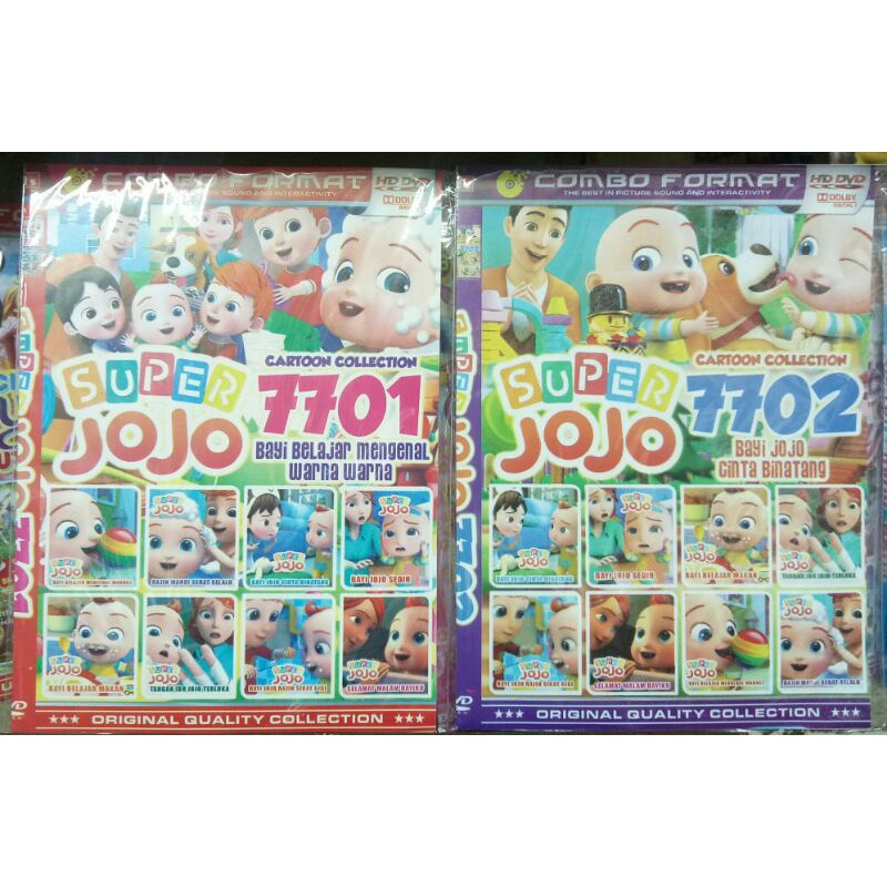 Kaset Film Kartun Anak Koleksi SUPER JOJO Vol 7701 dan 7702 Bebas Request Vol