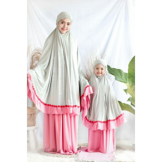 mukena couple ibu dan anak,mukena adem,mukena,mukena ibu,mukena anak,mukena couple,
