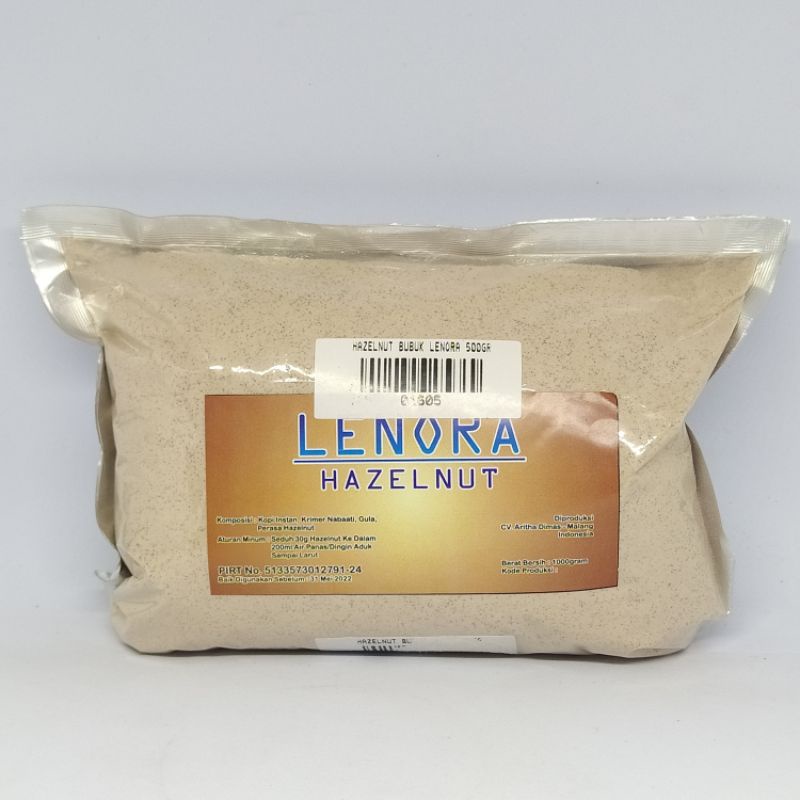 

Bubuk Minuman Hazelnut Lenora 500gr/ Bubuk Hazelnut/ Bubuk minuman kekinian