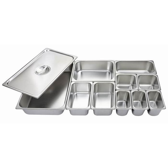 Food pan prasmanan Stainless ukuran 1/6 tinggi 6.5CM / Wadah Stainless