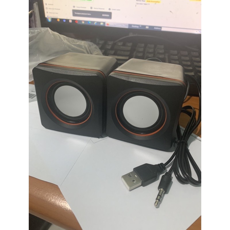 SPEAKER AKTIF MULTIMEDIA PC LAPTOP HANDHONE speaker mini kotak speaker murah K-ONE D02L