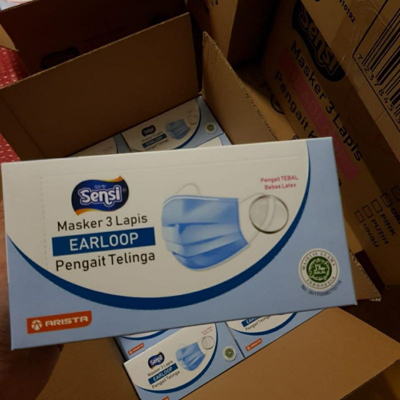 MASKER SENSI EARLOOP BOX