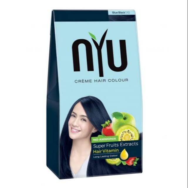 NYU CREME HAIR COLOR BLUE BLACK [CAT RAMBUT]