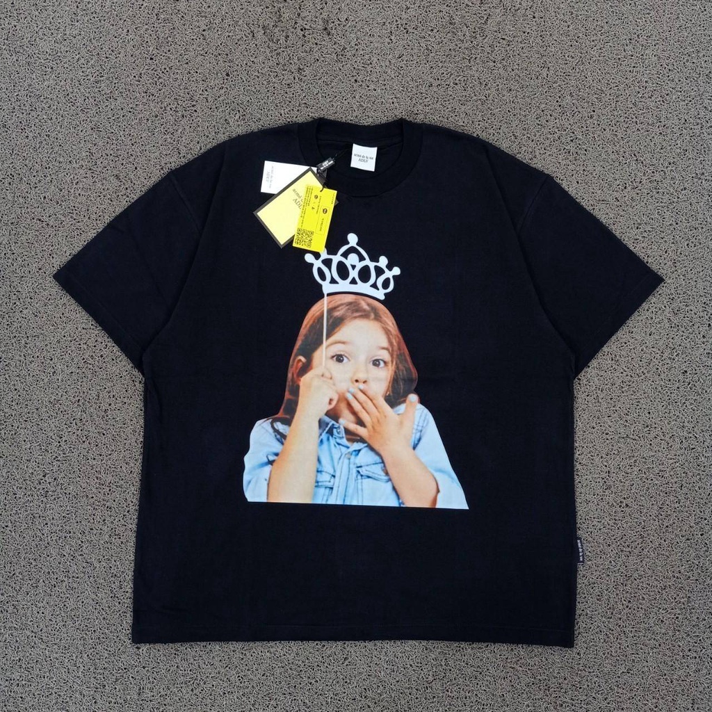 KAOS ADLV PRINCESS BLACK TEES SHIRT